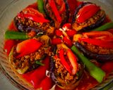 صورة لخطوة 4 من وصفة منزلة الباذنجان بالفرن 🍆🍆🍅🍅🥩🥩🫑🫑🧅🧅🧄🧄
