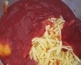 A picture of step 5 of Homemade Meat Balls in Spaghetti cups.