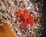 A picture of step 2 of Orzo/ Rice Pasta Stir fry.