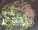 A picture of step 2 of Cream of broccoli soup.