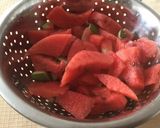 Foto del paso 1 de la receta: Mermelada de sandía y plátano