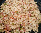 Foto del paso 4 de la receta: Arroz integral con taquitos de jamón serrano y champiñones
