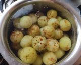 A picture of step 1 of Amla launji.