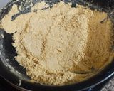 A picture of step 3 of Kharpudi Puri or Pudi stuffed with sweet fragrant besan.