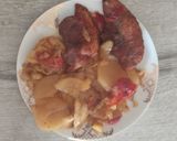 2005. Egyszerű tepsis hús és köret 😋 recept fázis 4 fotója