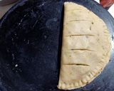 A picture of step 4 of Stuffed Garlic bread sticks without Yeast.