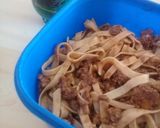 Foto del paso 8 de la receta: Fideos con tuco, carne picada y fideos cinta