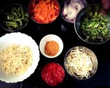 A picture of step 1 of Spring noodles dosa.