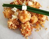 Foto langkah ke 6 dari resep Panko prawn almond with pandan rice.