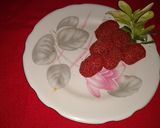A picture of step 3 of Lichi shaped sandesh.