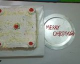 A picture of step 7 of White forest cake# Christmas baking contest # Revival contest #.