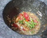 รูปขั้นตอนการทำที่ 1 ของ ส้มตำไทยผลไม้รวม