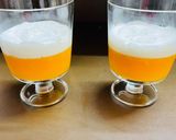 A picture of step 6 of Orange jelly with creamy fruit delight.