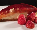 Foto del paso 9 de la receta Tarta de queso estilo "LA VIÑA" con base de galleta y mermelada de frutos del bosque
