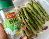 Une image de l'étape 3 de Lotte Rôtie aux Asperges & Lardons.