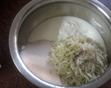 A picture of step 1 of Instant bottle gourd Handavo.