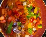 A picture of step 3 of Kadhai Paneer.