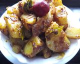 A picture of step 5 of Sukhi batata.