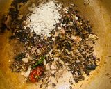 A picture of step 3 of Banana blossom(vazhaipoo poriyal) fry.