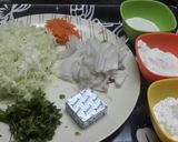 A picture of step 1 of Crispy Cabbage Fritters.