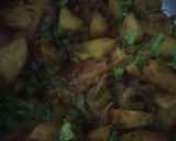 A picture of step 9 of Aloo & Shimla Mirch.