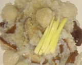 รูปขั้นตอนการทำที่ 7 ของ โจ๊กเห็ดหอมใส่ลูกชิ้น (Shiitake Mushroom and Meatball Congee)