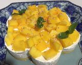 A picture of step 6 of Mango paneer cake ❤️.