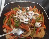A picture of step 6 of McPhee's Chinese Beef Chow Mein.