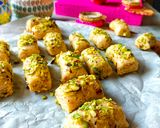 A picture of step 5 of Kaju Pista Roll.