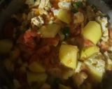 A picture of step 2 of Aloo Gobi.