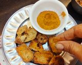 A picture of step 3 of TARO / Kochu / Colocasia Masala FRY.