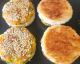 A picture of step 6 of Crispy Bread Mix Veg Gold Coins - Indian Taste Continental Starter Bites - Shallow Fry Tawa Recipe.