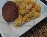 Foto del paso 4 de la receta: Risotto vegano de calabaza con hamburguesa