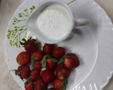 A picture of step 1 of Strawberry Colada.