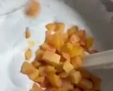 A picture of step 2 of Yogurt, Peach, and Amaretti Ice Cream Cake.