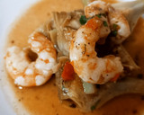Foto del paso 5 de la receta: Alcachofas con langostinos🦐🦐
