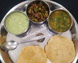 A picture of step 3 of Puri Sabji.