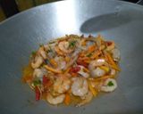 Foto langkah ke 5 dari resep Udang Bumbu Pedas Manis.