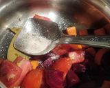A picture of step 3 of Beet root soup.