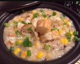 A picture of step 12 of Chicken, Corn, and Mushroom Congee.