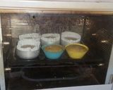 A picture of step 11 of Fresh figg and pistachio thandai masala cup cake.