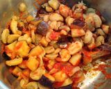Foto del paso 2 de la receta: 86.🍲Lentejas veganas con berenjena, calabizo y tandoori🍆