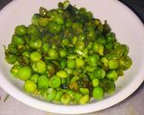 A picture of step 6 of Spicy green pea fry / chaat.