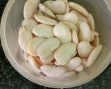 A picture of step 1 of Double Butter Beans Masala.