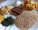 A picture of step 3 of Choco Mint Til Laddu.