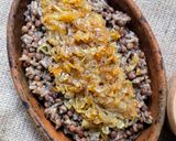 Foto del paso 5 de la receta: Mujaddara, plato especiado de lentejas, arroz y cebollas fritas 🥘 Muŷaddara, el favorito de Esaú