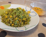Foto del paso 3 de la receta: Espelta con maíz y migas de brócoli