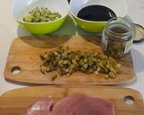 Foto del paso 3 de la receta: Ensalada Templada de Lentejas y Arroz con Tartar de Atún Marinado al Estilo Ponzu