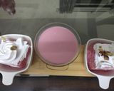 A picture of step 9 of Rose milk cake.
