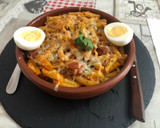 Foto del paso 6 de la receta: Macarrones gratinados con salsa boloñesa y orégano (cocina de aprovechamiento total)